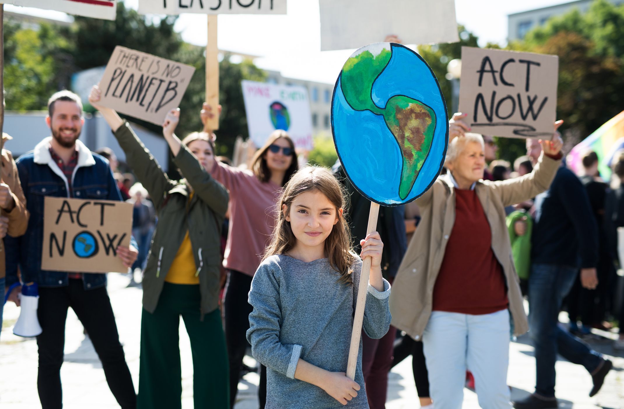 Climate change protesters