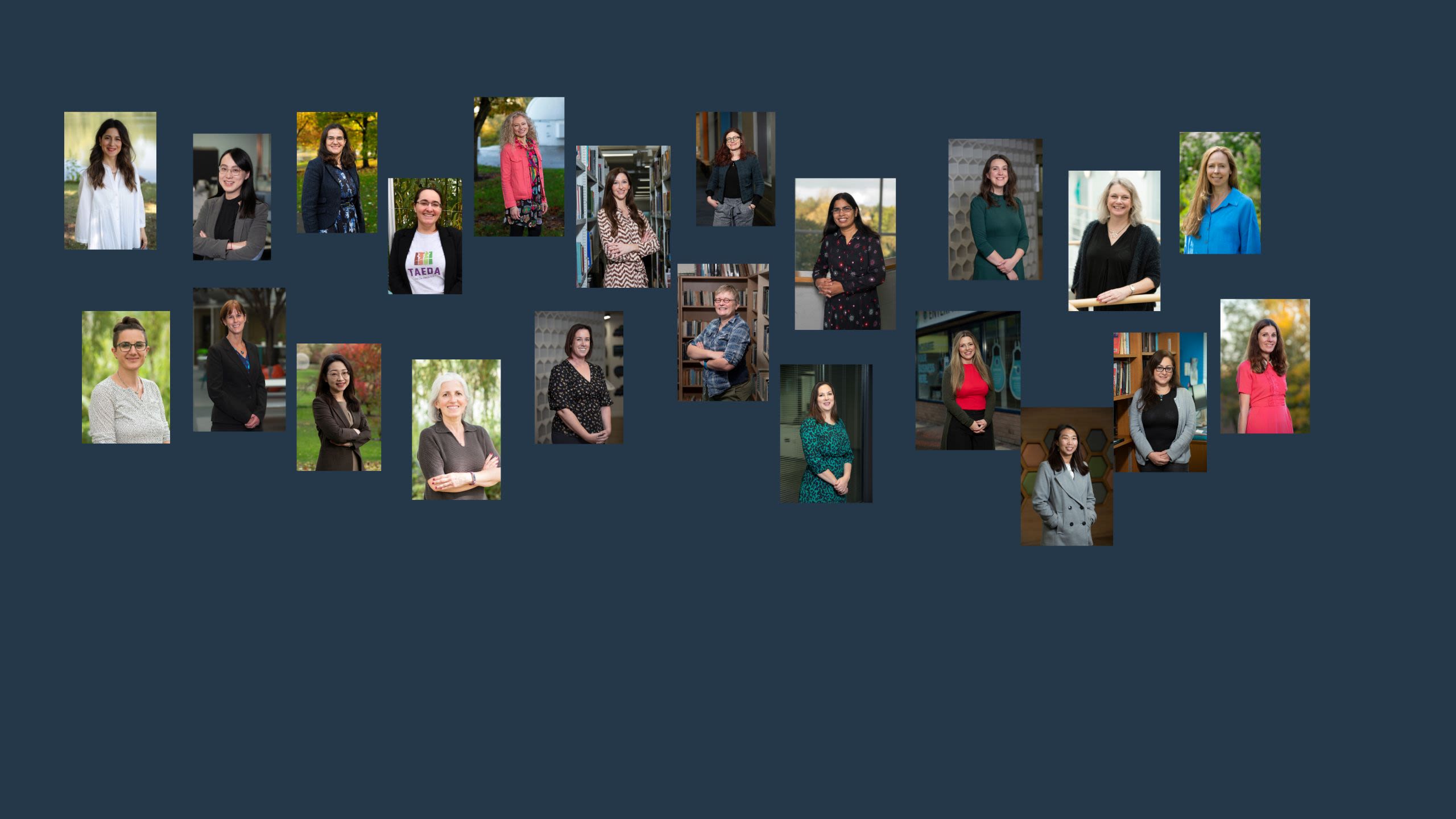 Montage of 22 female colleagues who were nominated for the VC Awards 2023