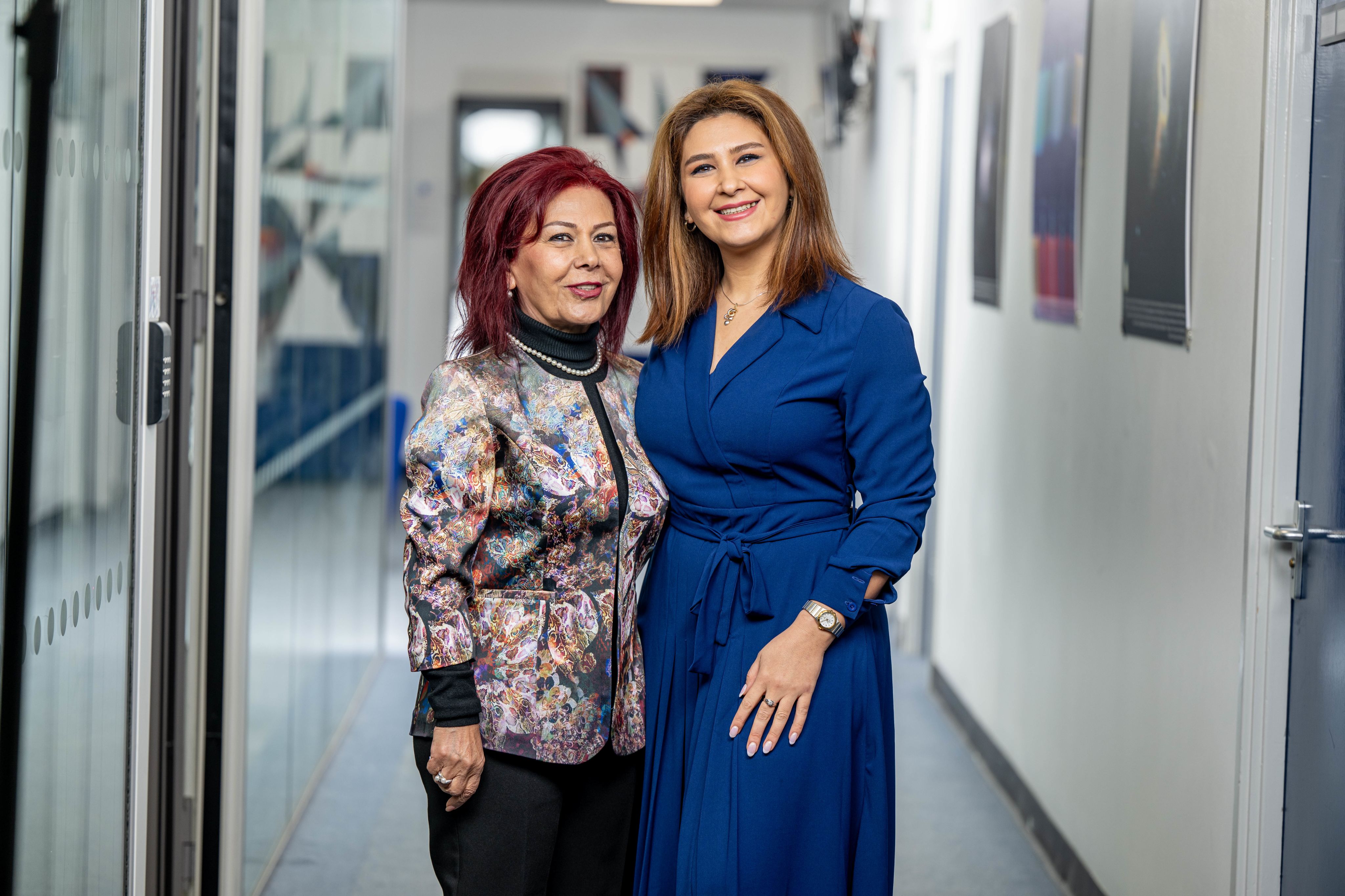 Dr Anna Vartapetiance poses for a photograph with her mother