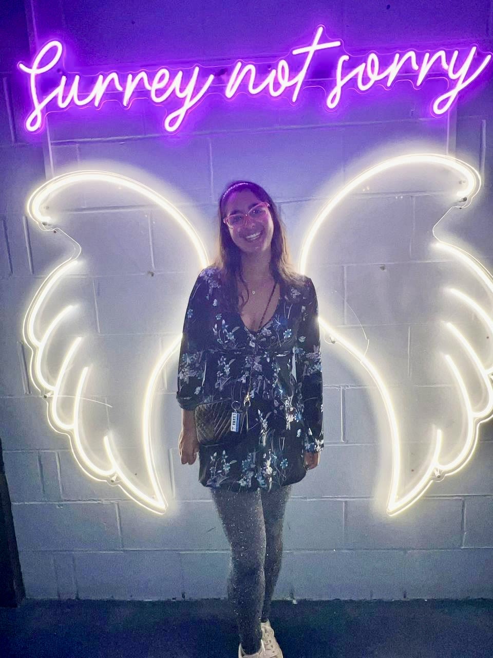 Luana on a night out at Surrey