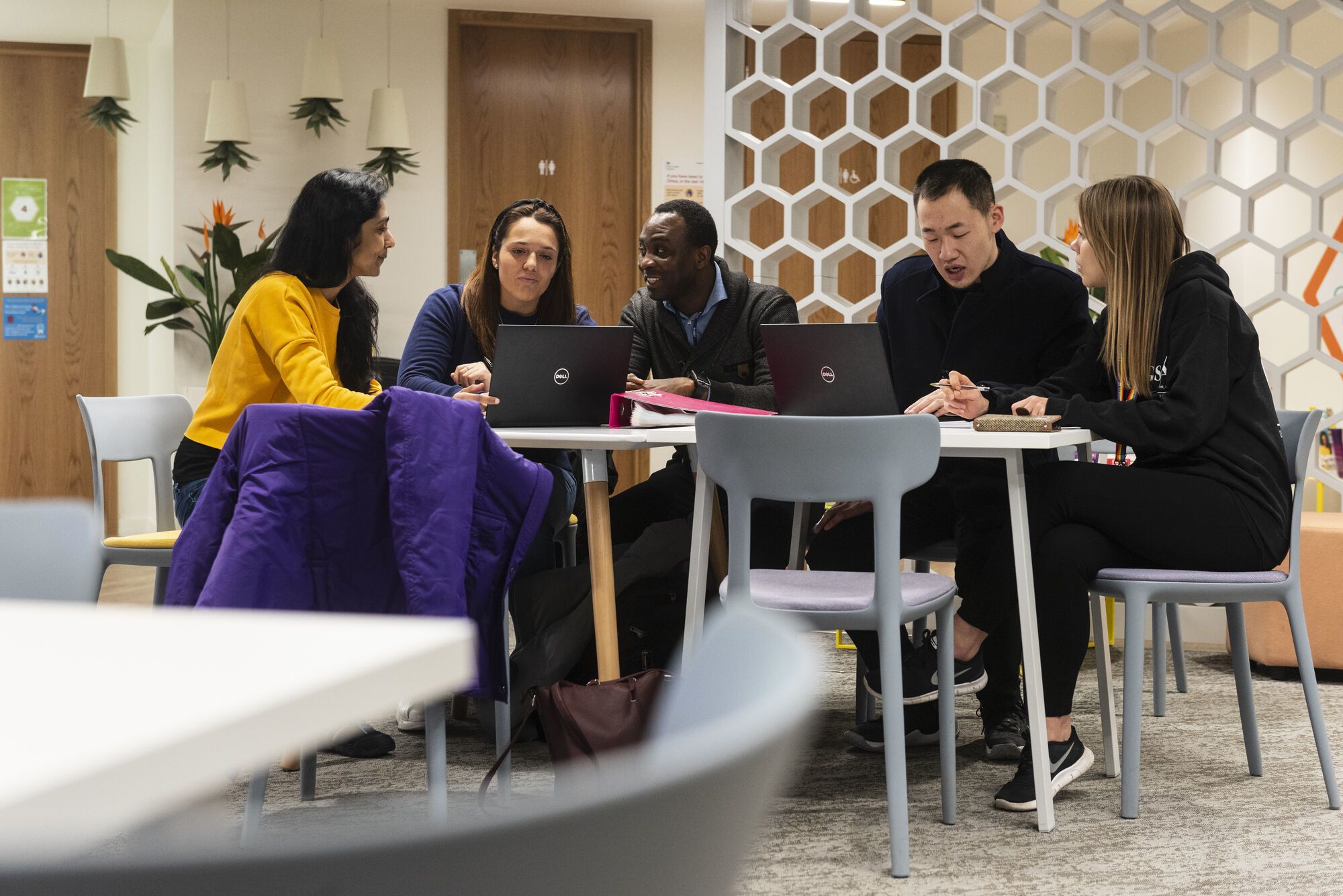 Students in MySurrey Hive