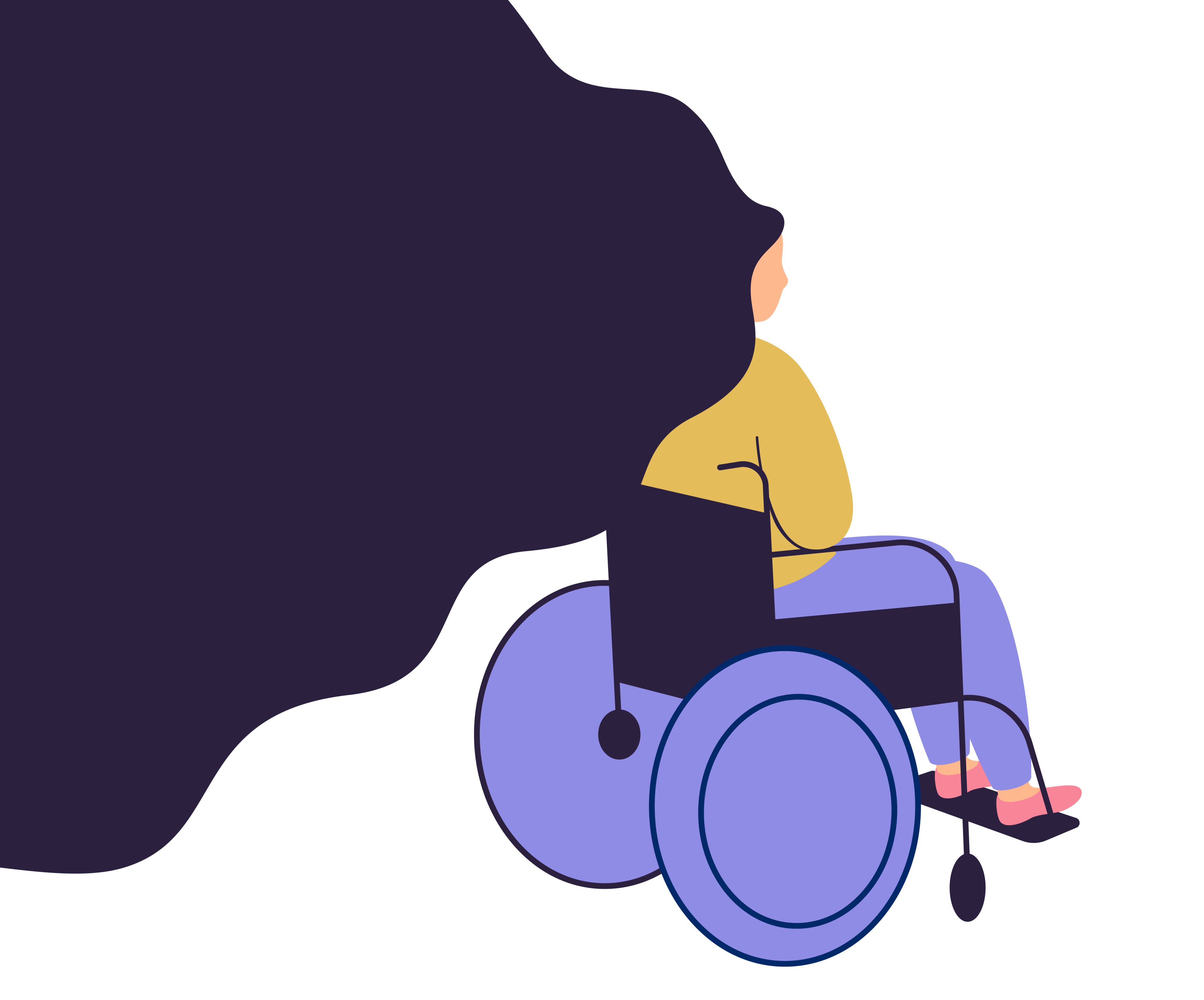 Graphic of a woman in a wheelchair