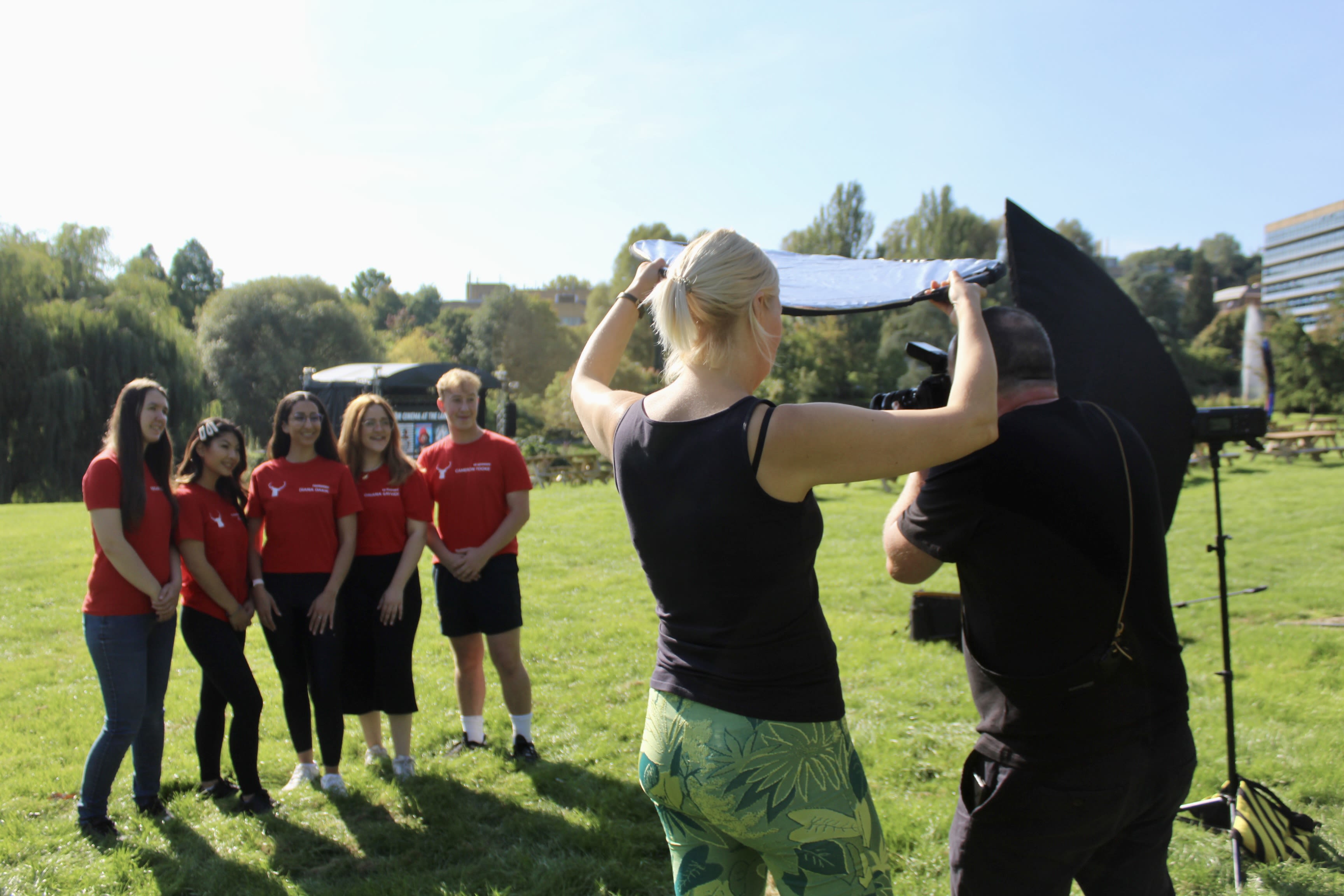 Behind the scenes photoshoot with SU sabbatical officers