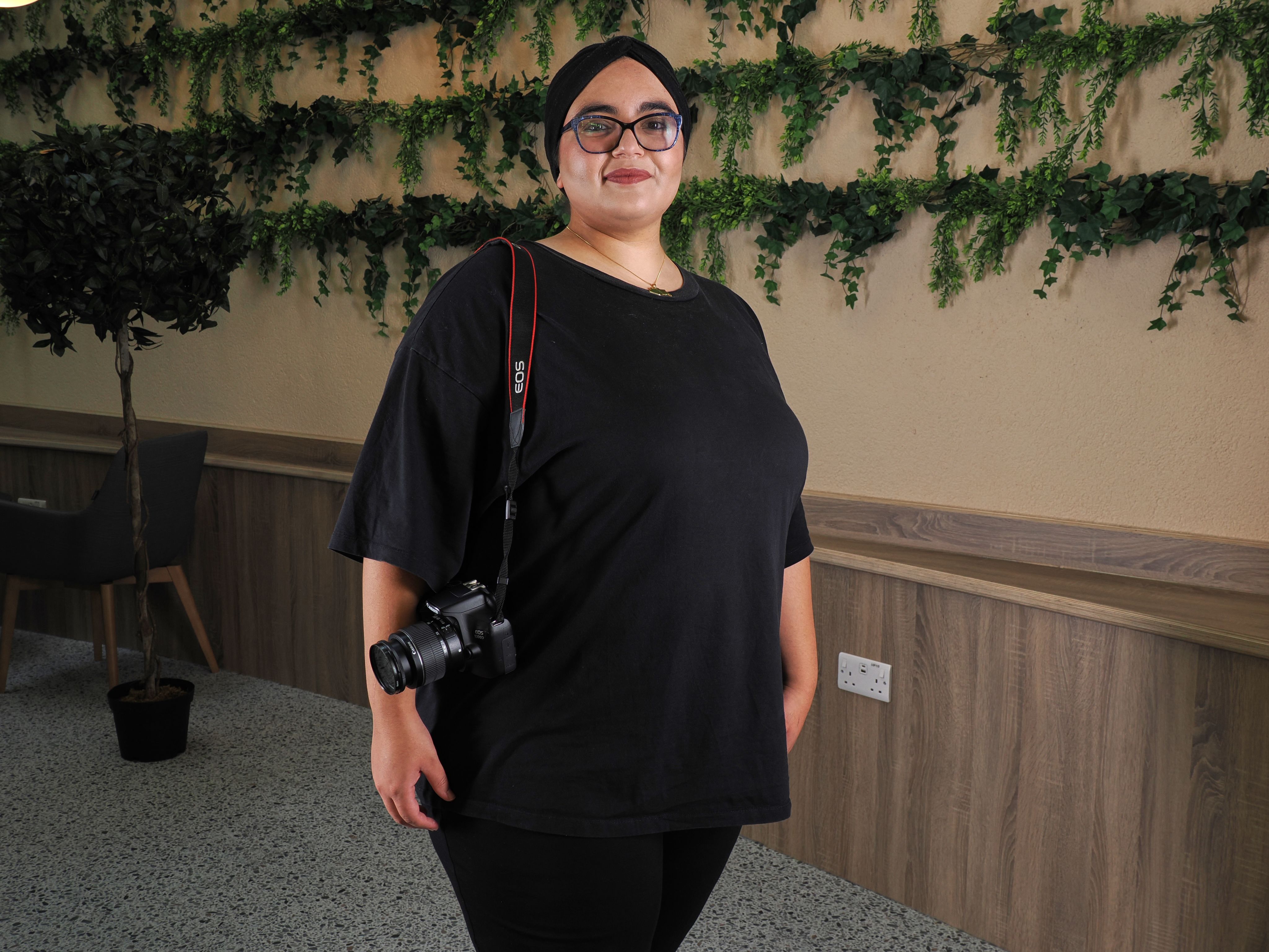 Fourth year psychology student Amel Boukabous