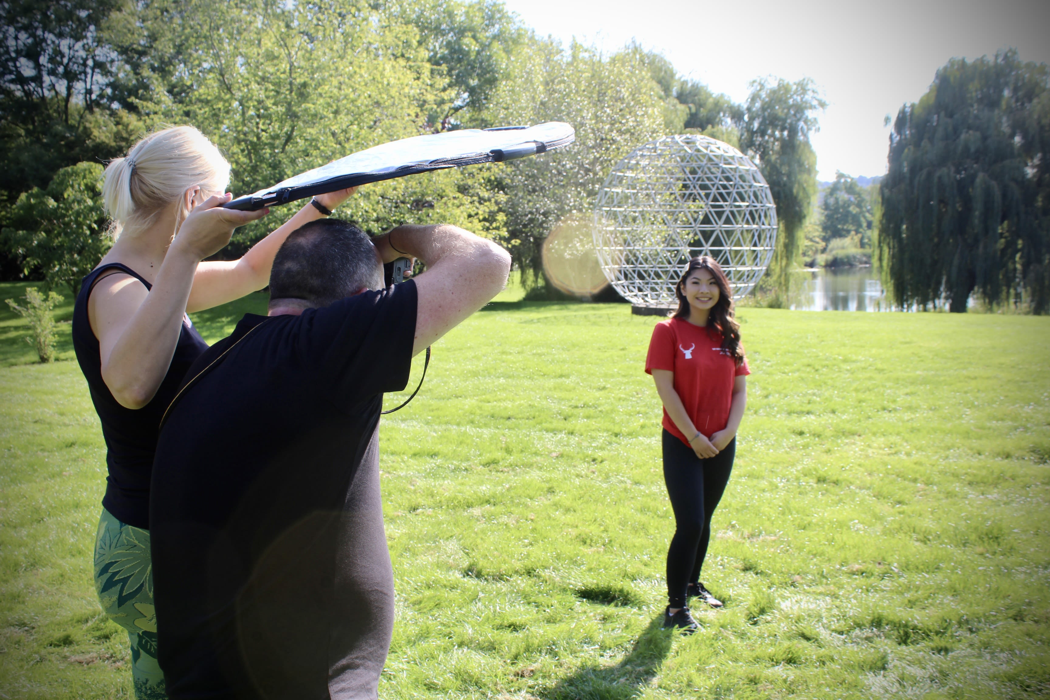 Behind the scenes photoshoot with Jo Yau, USSU VP Community