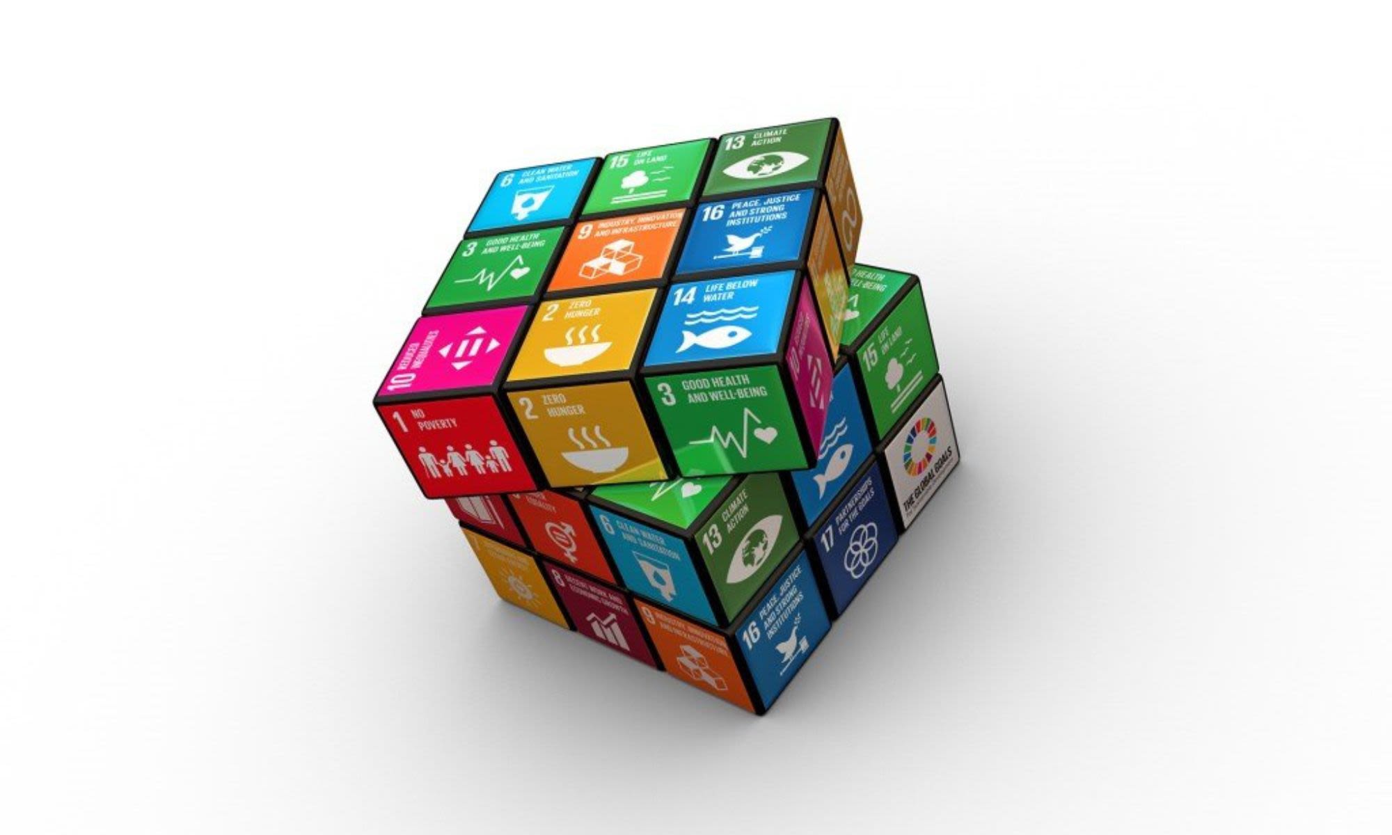 A Rubix cube with the SDGs