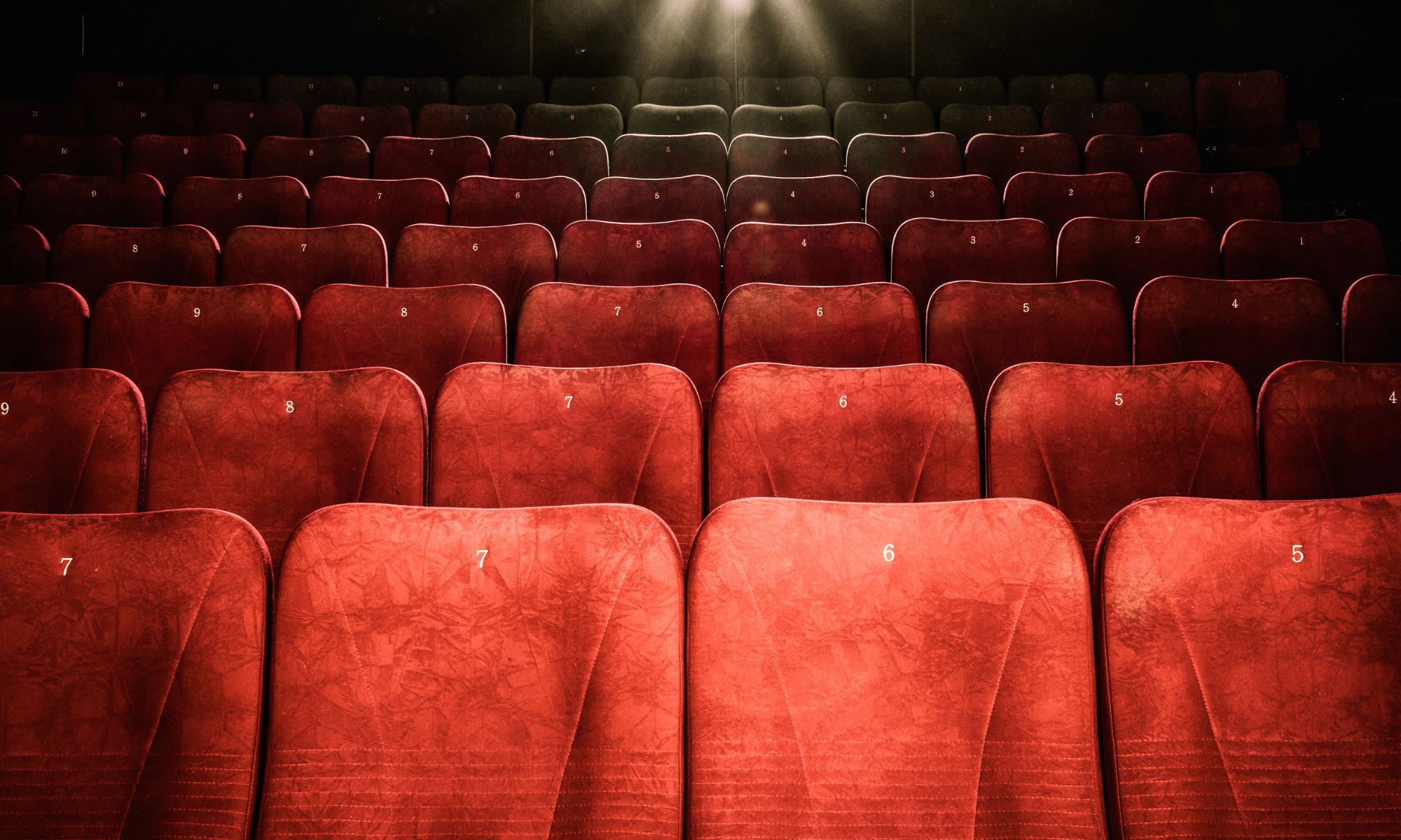 Red cinema seats