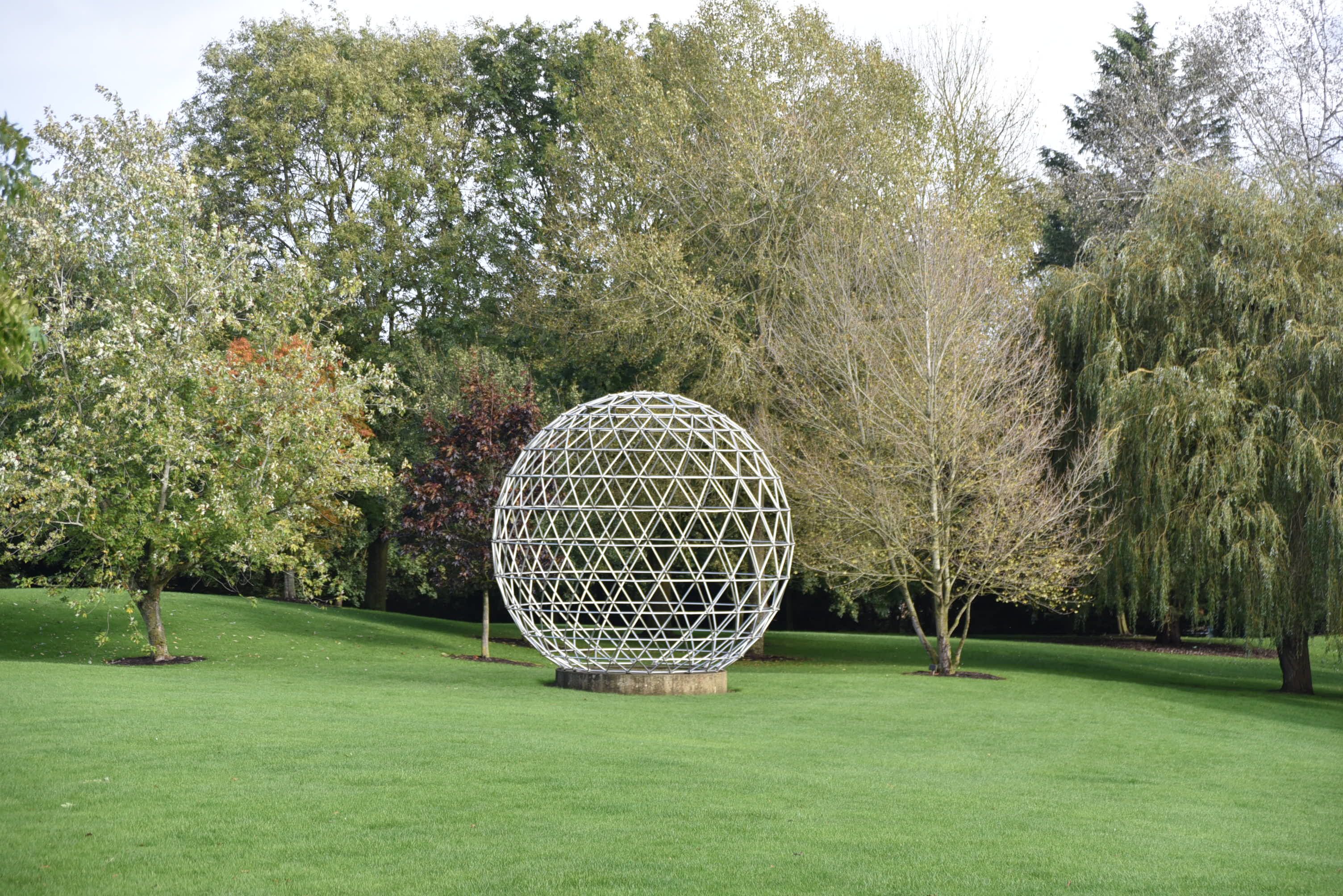 View of a the geodesic dome on Stag Hill campus