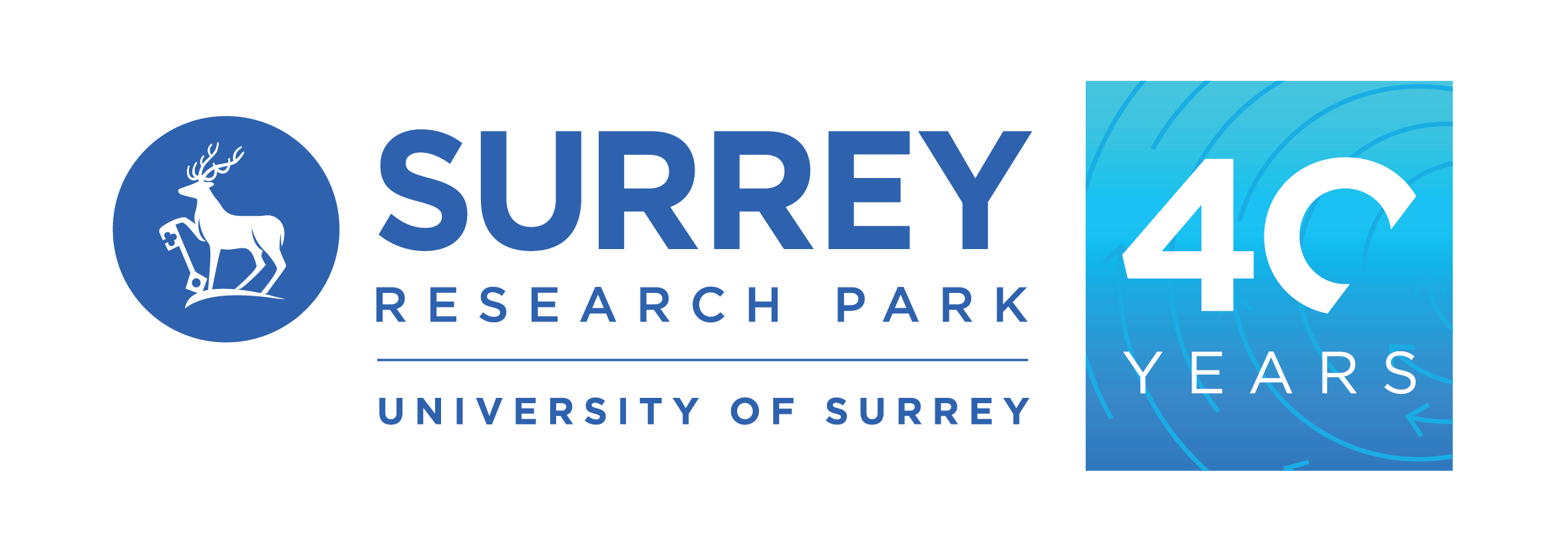 Surrey Research Park 40th anniversary logo